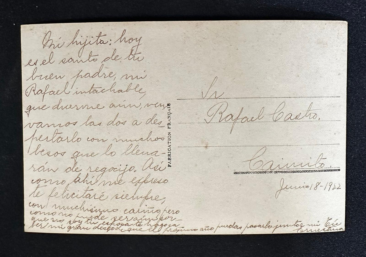 1919–1922 Cuba Personal Postcard Archive – Ernestina & Rafael Castro – 6 Antique Handwritten Cards