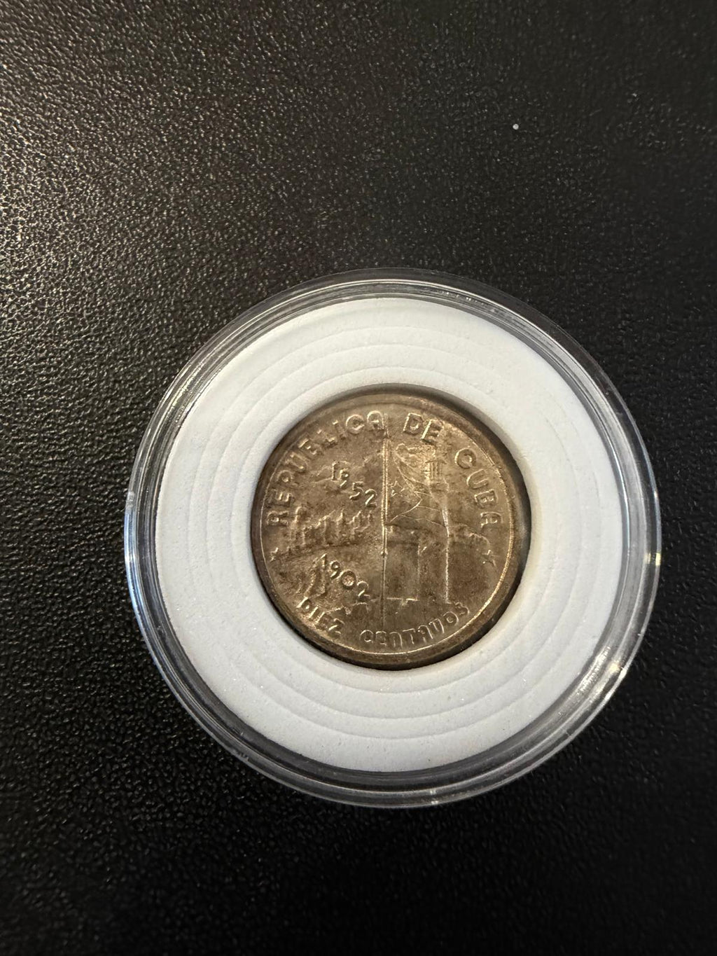 1952 Cuba 10 Centavos – 50th Anniversary of the Republic – Silver Coin