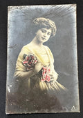Archivo de 6 postales cubanas antiguas de 1919-1922 relacionadas con Ernestina y Rafael Castro en La Habana, con mensajes escritos a mano e imágenes de la época.