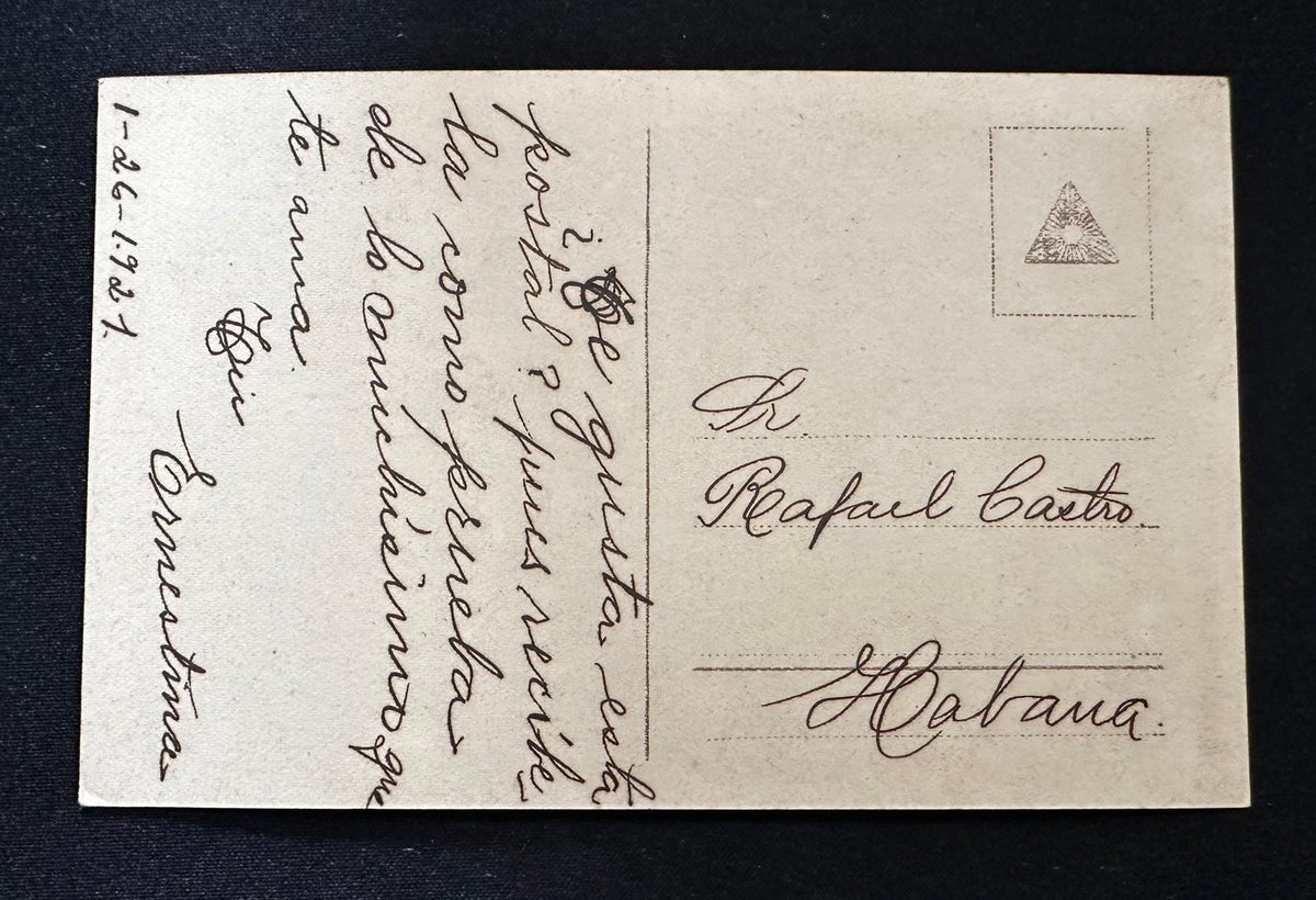 1919–1922 Cuba Personal Postcard Archive – Ernestina & Rafael Castro – 6 Antique Handwritten Cards