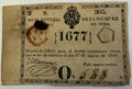 1839 Cuba Real Lotería Colonial Lottery Ticket – Sorteo 305 – Spanish Cuba