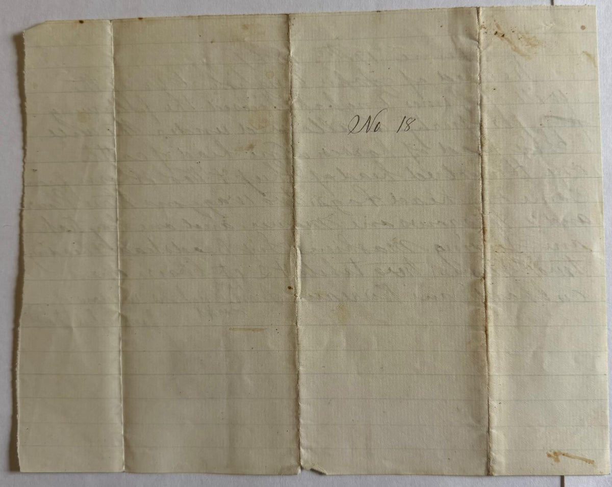 1869 Estate Property Receipt – 100 Sheep, Horses & Farm Goods – U.S. 2¢ Revenue Stamp
