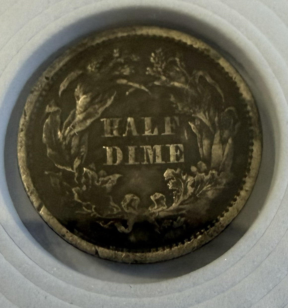 1872 Liberty Seated Half Dime – Philadelphia 90% Silver U.S. Coin – Approx. VF