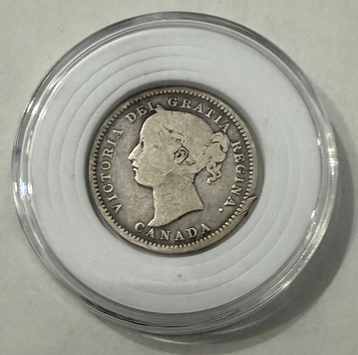 1899 Canada 10 Cents Queen Victoria Silver Coin – 92.5% Sterling Silver