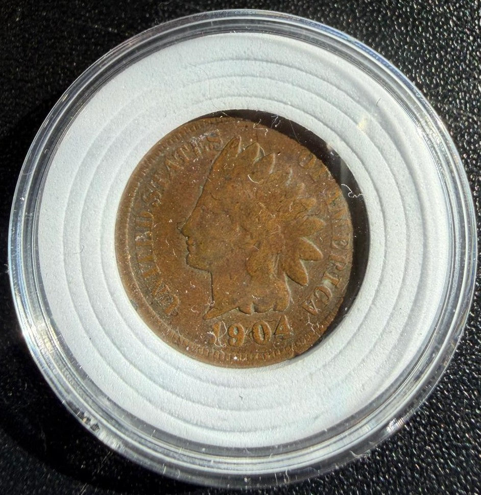 1904 Indian Head Cent – Philadelphia Mint – Historic U.S. One Cent Coin