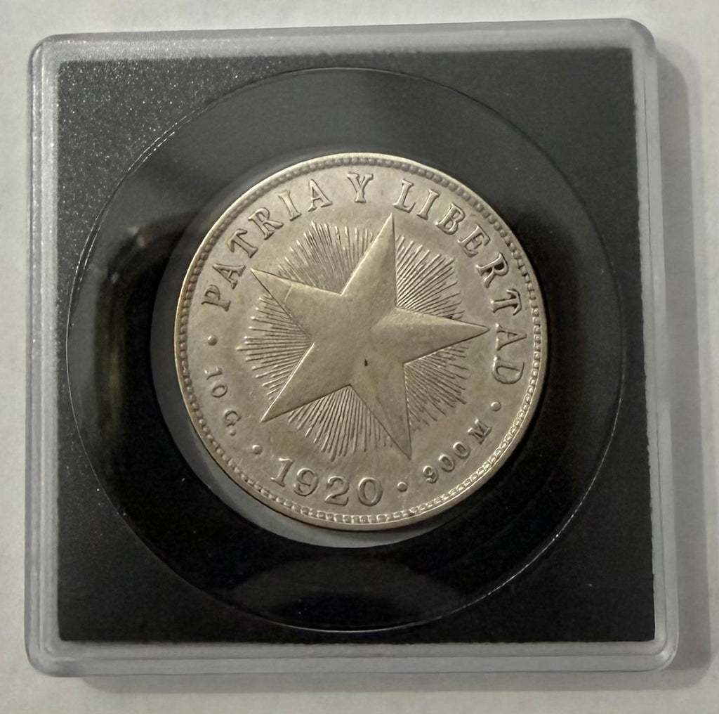 1920 Cuba 40 Centavos Silver Coin – Patria y Libertad – First Republic