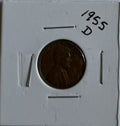 1955-D Lincoln Wheat Cent – Denver Mint Vintage U.S. Penny