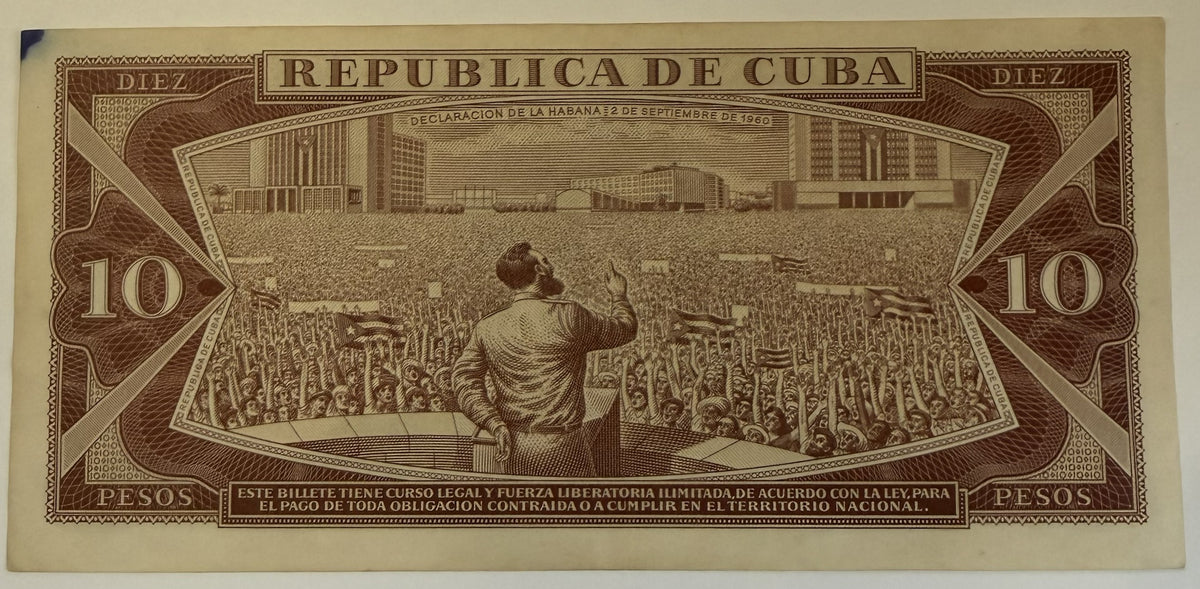 1961 Cuba Che Guevara Signature 5-Banknote Set – 1, 5, 10, 20 & 50 Pesos – Vintage Cuban Currency