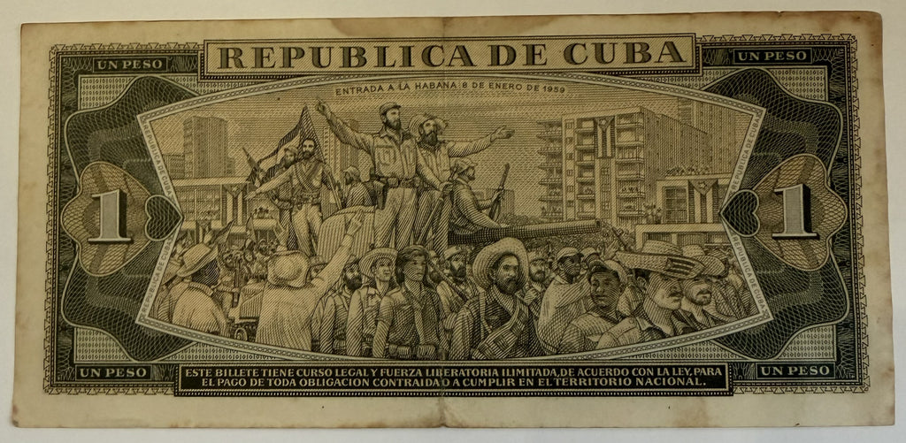 1961 Cuba Che Guevara Signature 5-Banknote Set – 1, 5, 10, 20 & 50 Pesos – Vintage Cuban Currency