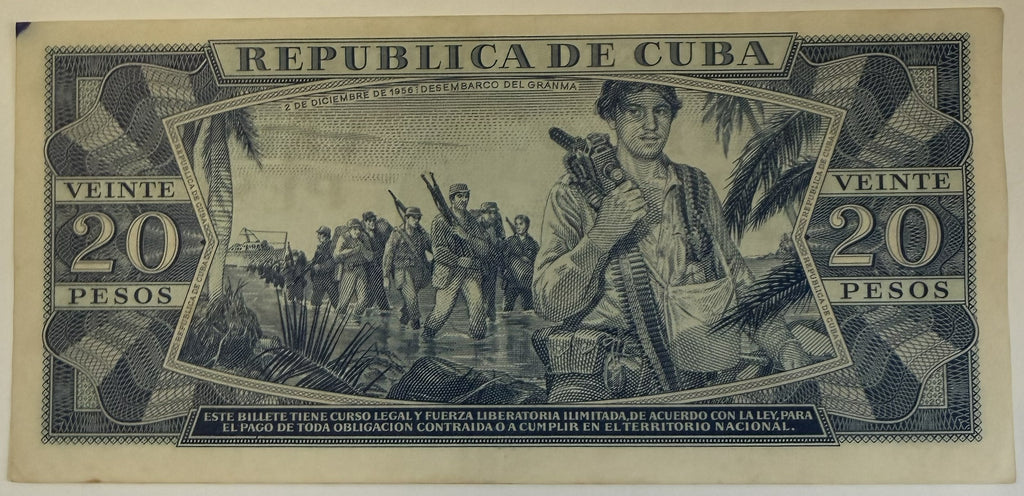 1961 Cuba Che Guevara Signature 5-Banknote Set – 1, 5, 10, 20 & 50 Pesos – Vintage Cuban Currency