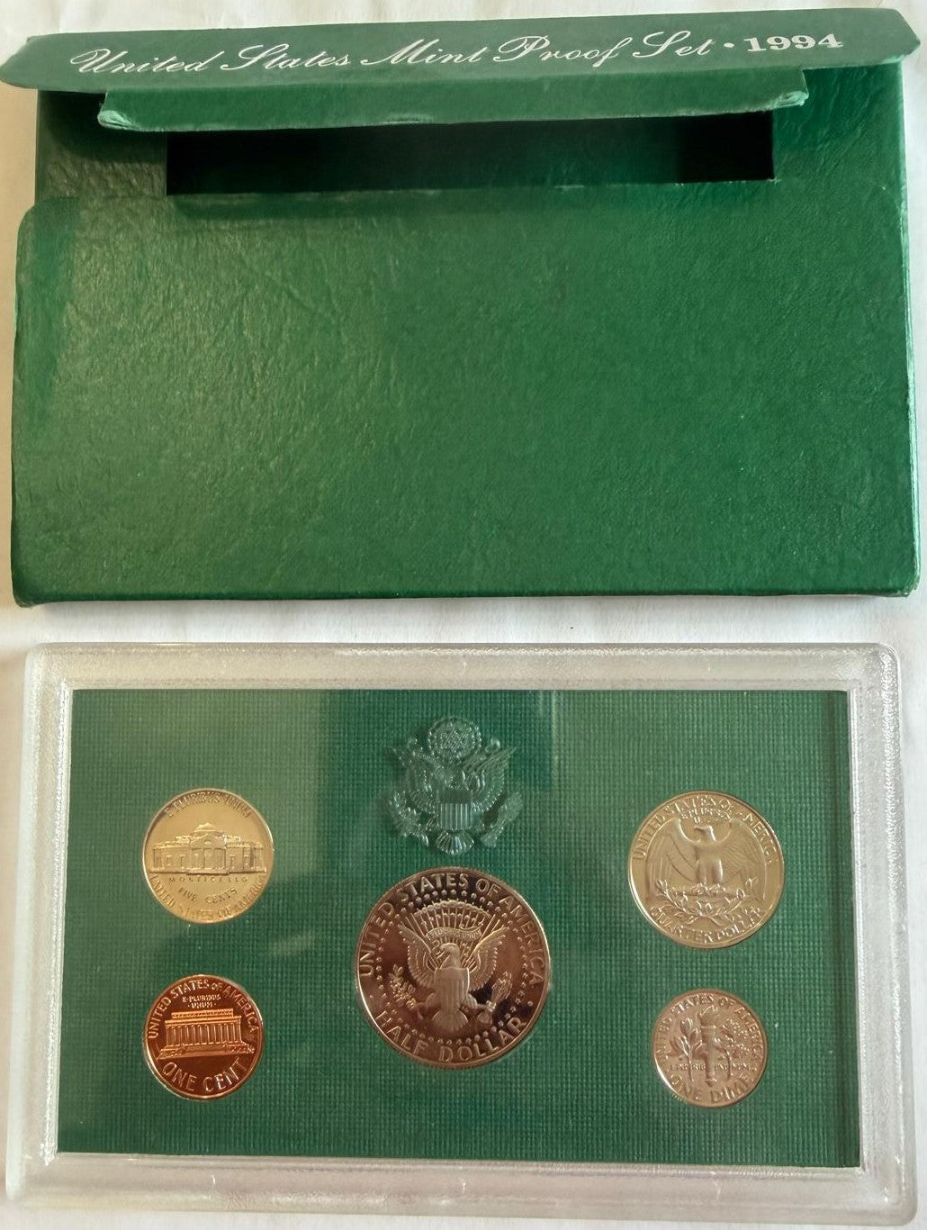 1994-S U.S. Mint Proof Set – 5 Coin Clad Set with Original Government Packaging