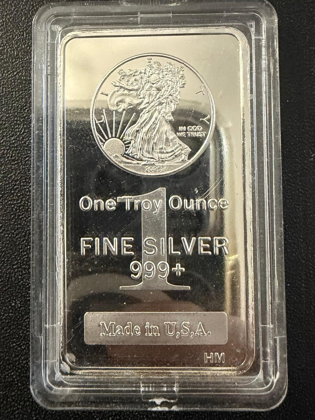 2025 Walking Liberty / American Silver Eagle Style – 1 Troy Oz .999+ Fine Silver Bar – Made in USA