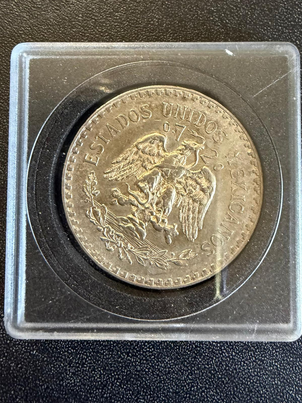 1934 Mexico 1 Peso Silver Coin .720 Silver Mexican Eagle & Liberty Cap KM#455