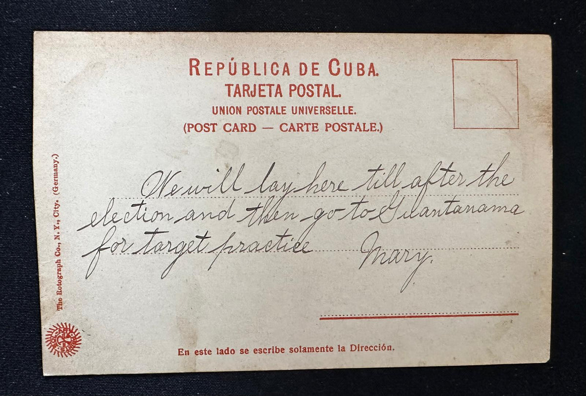 c.1911 Cuba Country Residence Postcard – Rotograph G12081 – Guantanamo Message