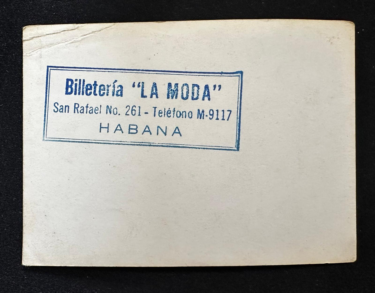 c. 1949 Foto promocional de Hugo del Carril para SEECO – Billetería La Moda La Habana Cuba