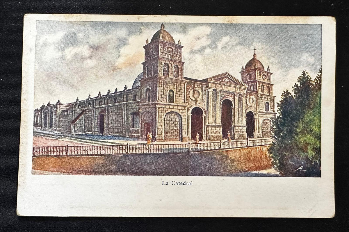 c.1900–1907 Havana Cuba La Catedral Antique Undivided Back Postcard