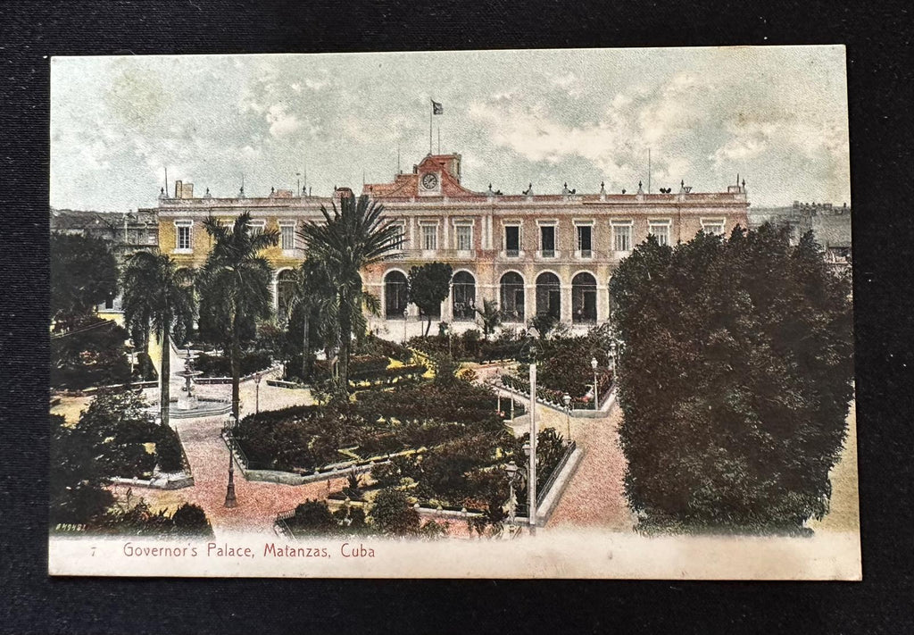 c.1910 Governor’s Palace Matanzas Cuba Postcard – Harris Bros. No. 7