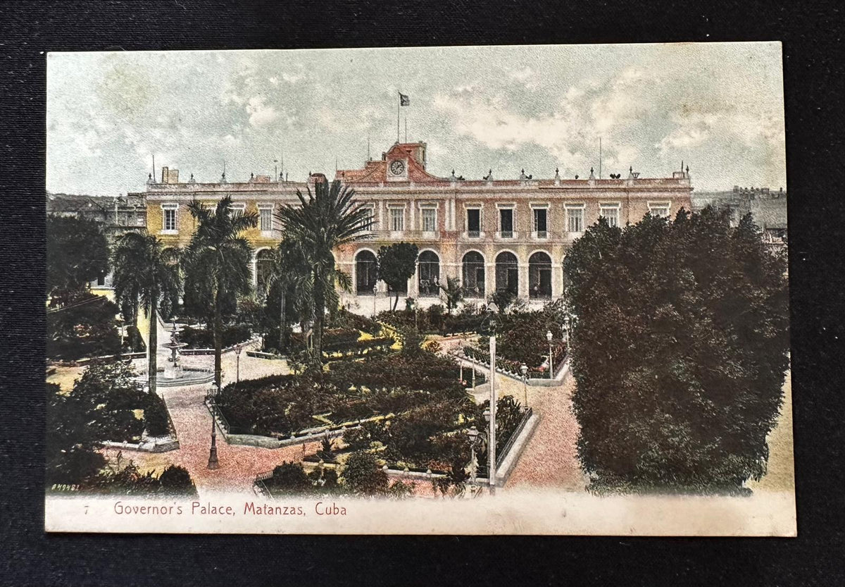 c.1910 Governor’s Palace Matanzas Cuba Postcard – Harris Bros. No. 7