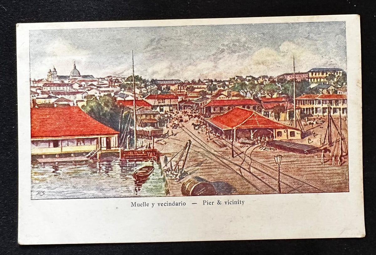 c.1900–1906 Cuba “Muelle y Vecindario” Pier & Vicinity – Early Undivided Back Postcard