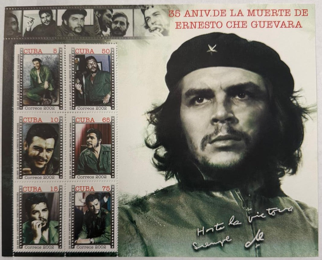 2002 Cuba Che Guevara 35th Anniversary Miniature Sheet – Scott 4247a – MNH