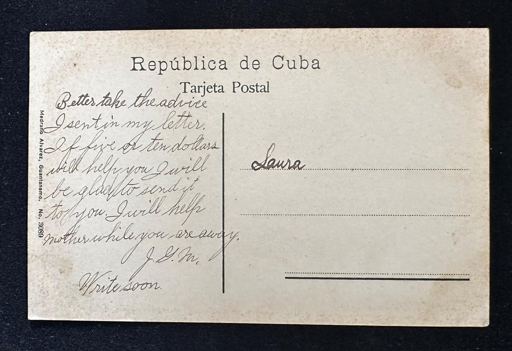 Early 1900s Guantanamo Cuba Parque Martí Kiosk Postcard – Medrano Alvarez No. 3089