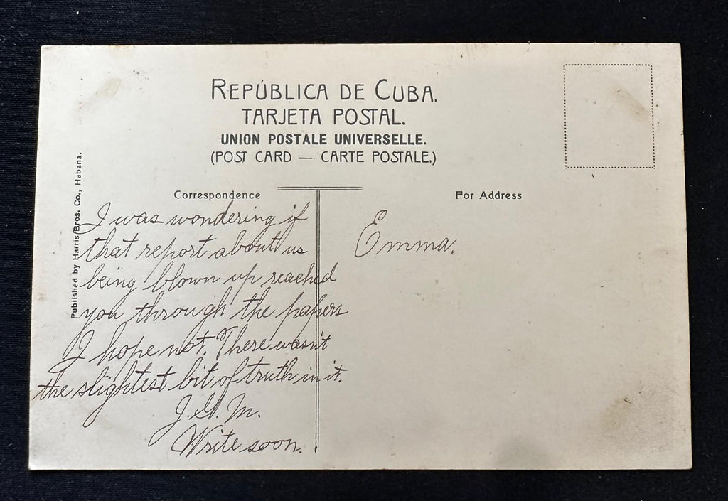 c.1908 Havana Cuba President’s Palace & Senate – Harris Bros. No. 26 Postcard