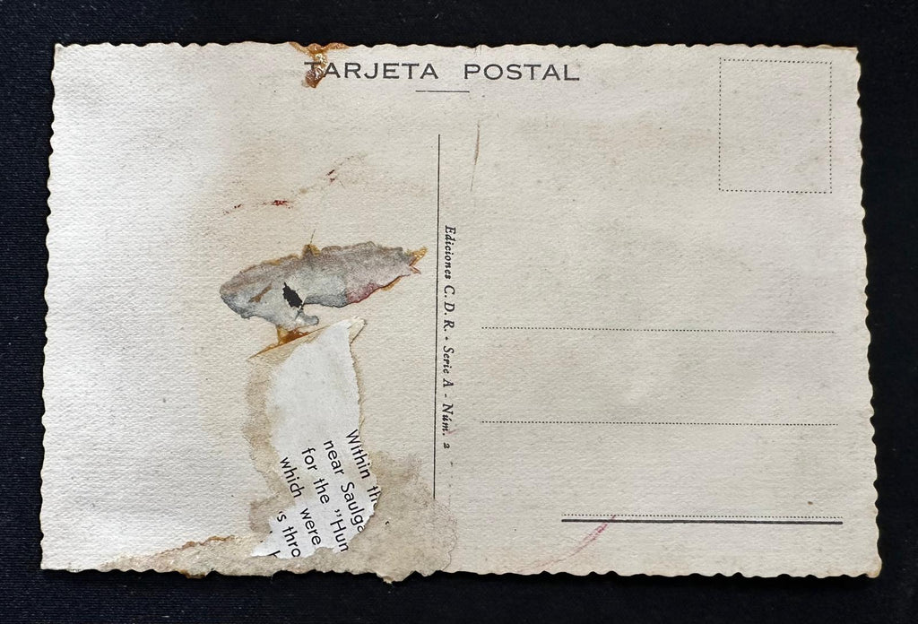 Tarjeta Postal Bordada de Traje Tradicional de Palencia, España Vintage – Ediciones C.D.R