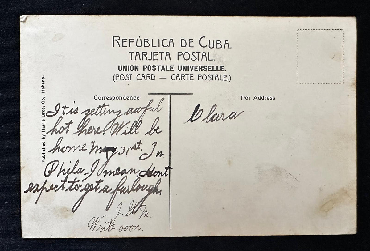 c.1909 El Morro Santiago de Cuba – Harris Bros. No. 47 Antique Postcard
