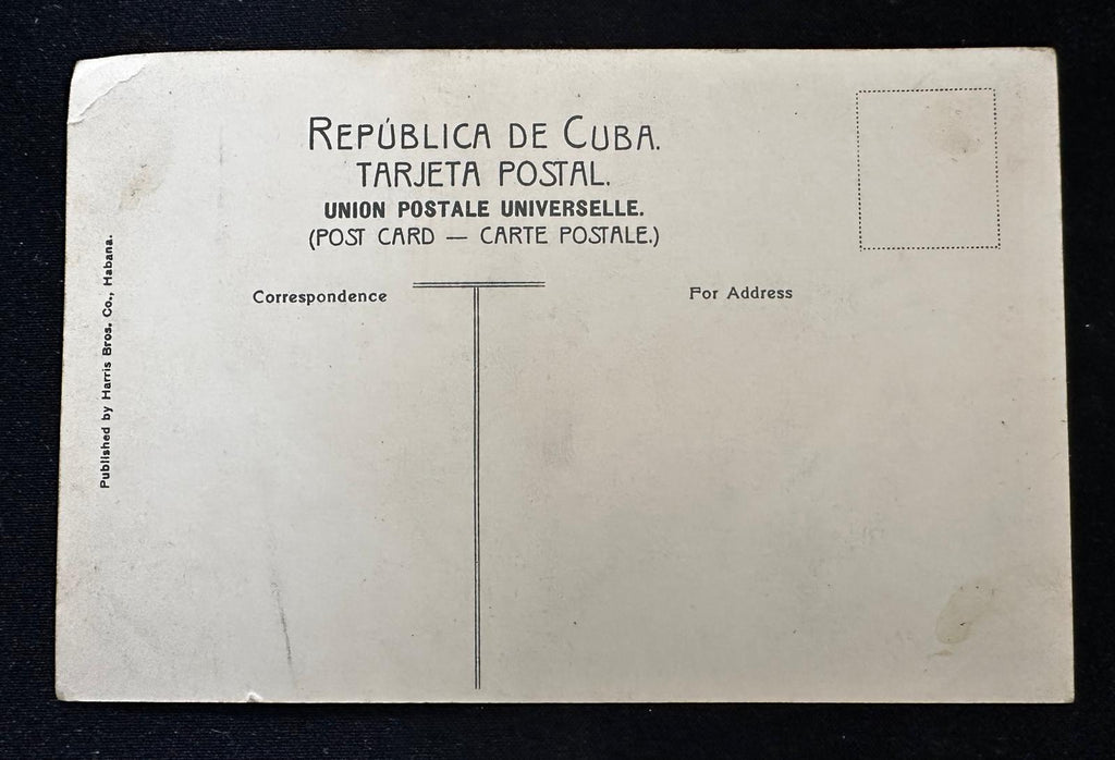 c.1910 Cuba Sugar Mill & Sugar Cane Train – Harris Bros. No. 38 Postcard