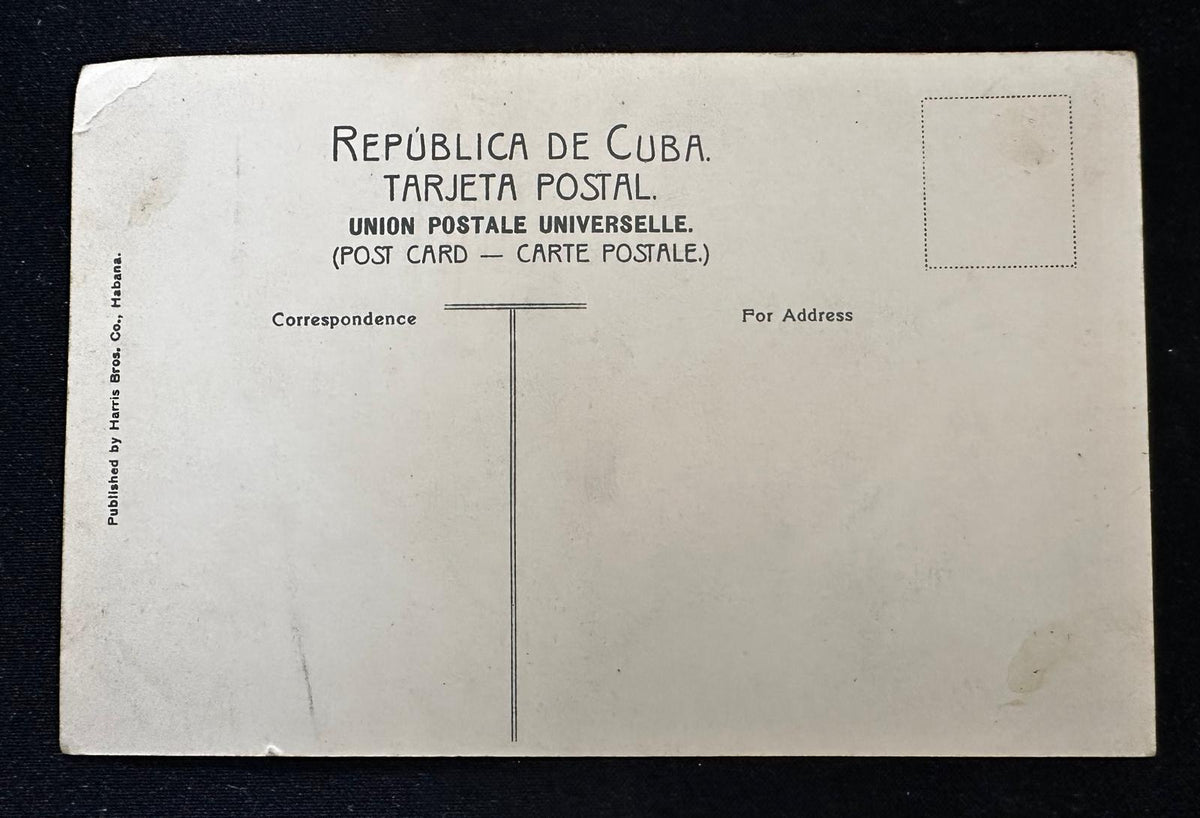 c.1910 Cuba Sugar Mill & Sugar Cane Train – Harris Bros. No. 38 Postcard