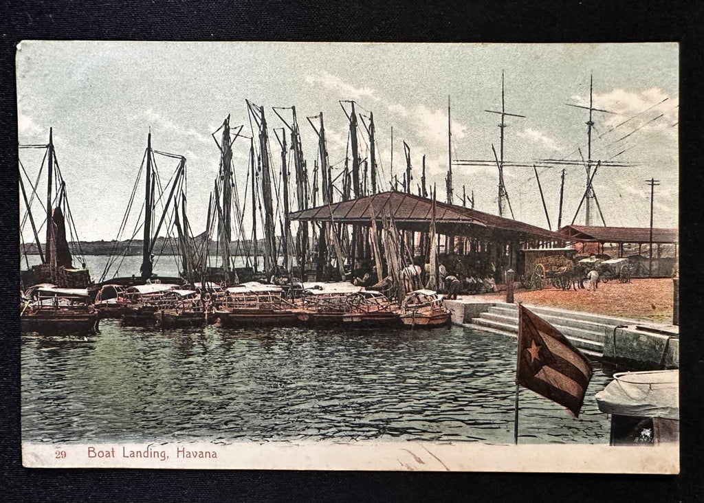 c.1908 Havana Cuba Boat Landing Harbor – Harris Bros. No. 29 Postcard