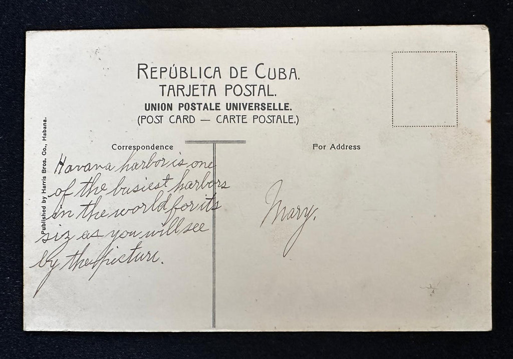 c.1908 Havana Cuba Boat Landing Harbor – Harris Bros. No. 29 Postcard