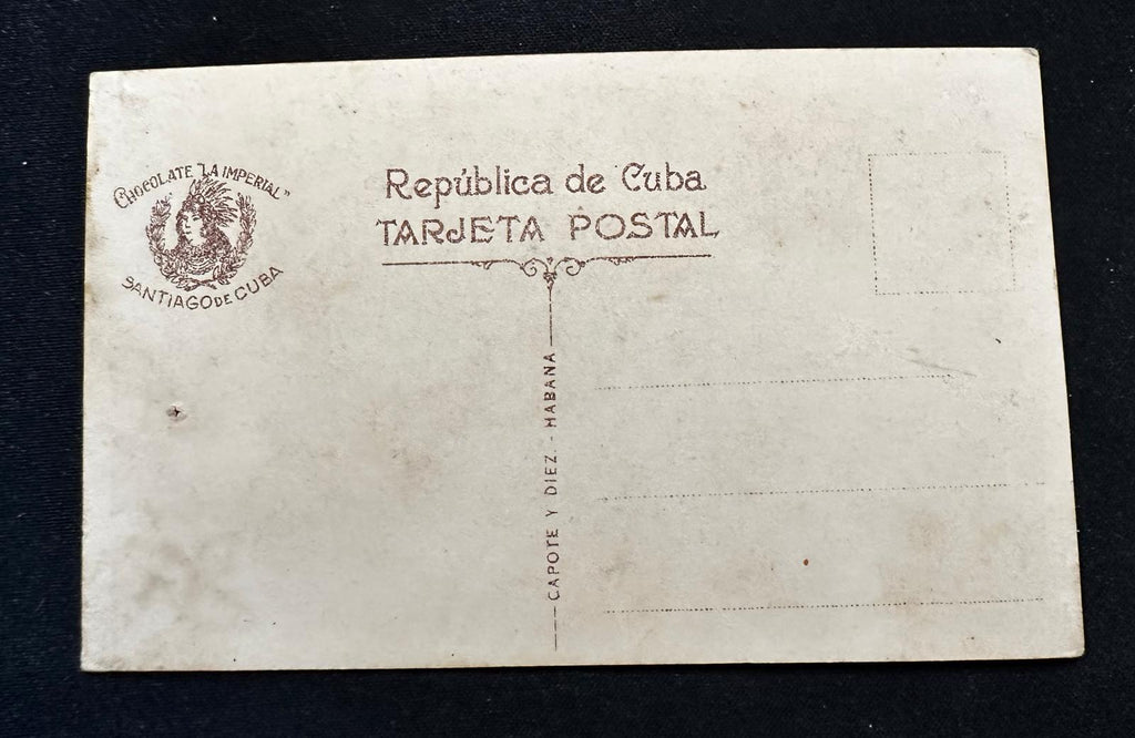 c.1920s Cuba Chocolate La Imperial Santiago de Cuba Perro Tarjeta Postal