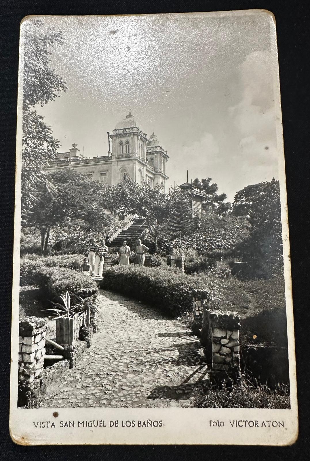 1940s Cuba Real Photo Postcard – San Miguel de los Baños – Victor Aton RPPC
