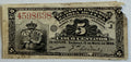 1896 Cuba 5 Centavos – Banco Español de la Isla de Cuba – Series J – P-45a – Antique Cuban Banknote