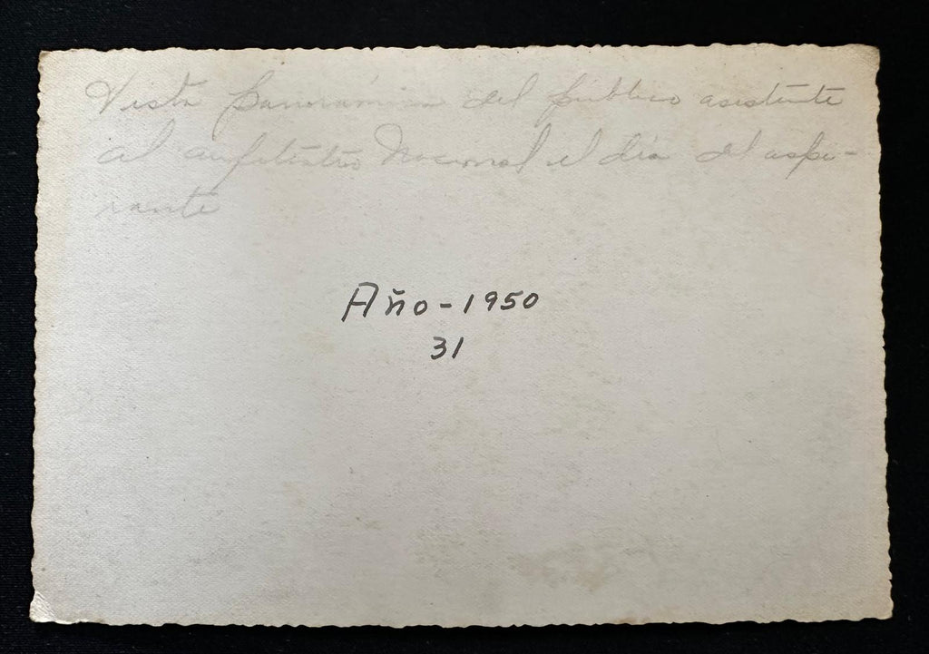 1950 La Habana Cuba Anfiteatro Nacional “Día del Aspirante” Fotografía Original