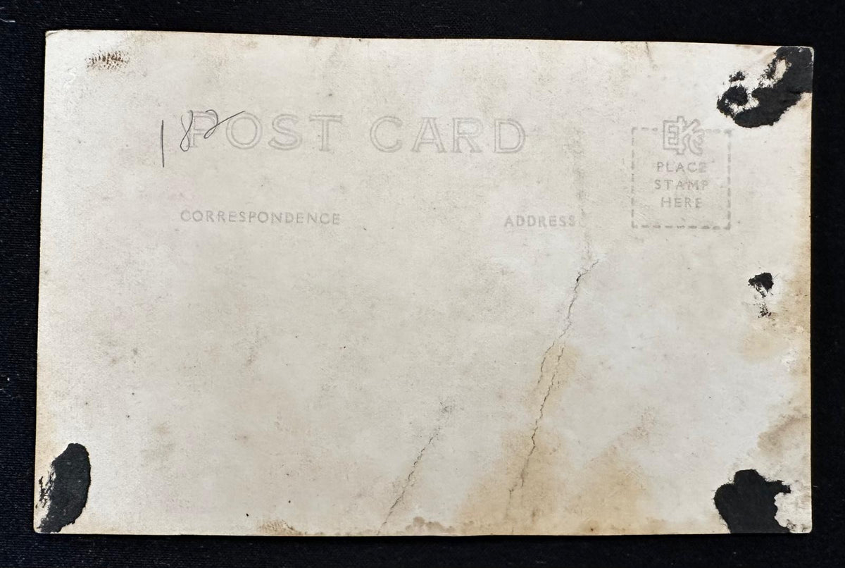 c.1910 Tarjeta postal RPPC del puerto del Ferrocarril de Guantánamo y Occidente, Boquerón, Cuba