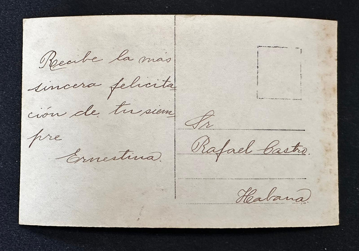 1919–1922 Cuba Personal Postcard Archive – Ernestina & Rafael Castro – 6 Antique Handwritten Cards