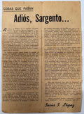 c.1944 Cuba Anti-Batista Political Broadside “Adiós, Sargento” – Jesús J. López