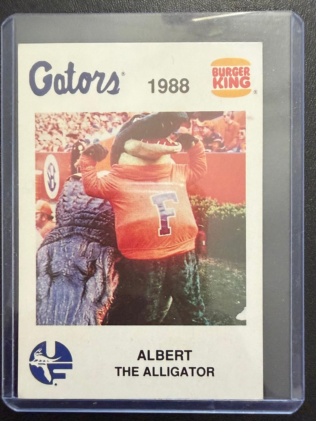 1988 Burger King Florida Gators #16 Albert the Alligator Mascot