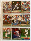 Tarjetas de béisbol Fleer Ultra de 1992 n.º 190–198 – Set consecutivo de 9 tarjetas – Larkin, Bagwell, O’Neill