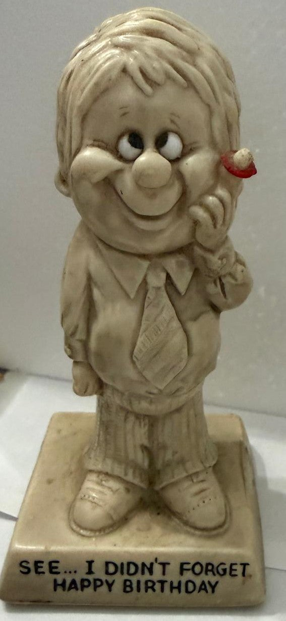 Vintage Russ Berrie Sillisculpts Figurines – Set of 6 – 1960s–70s Retro Humor