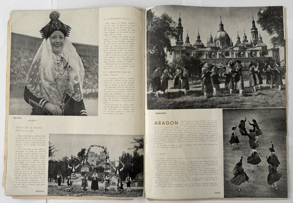 1953 Canciones y Danzas de España – Spanish Folklore Program with Vintage Cuban Bacardi & Hatuey Ads