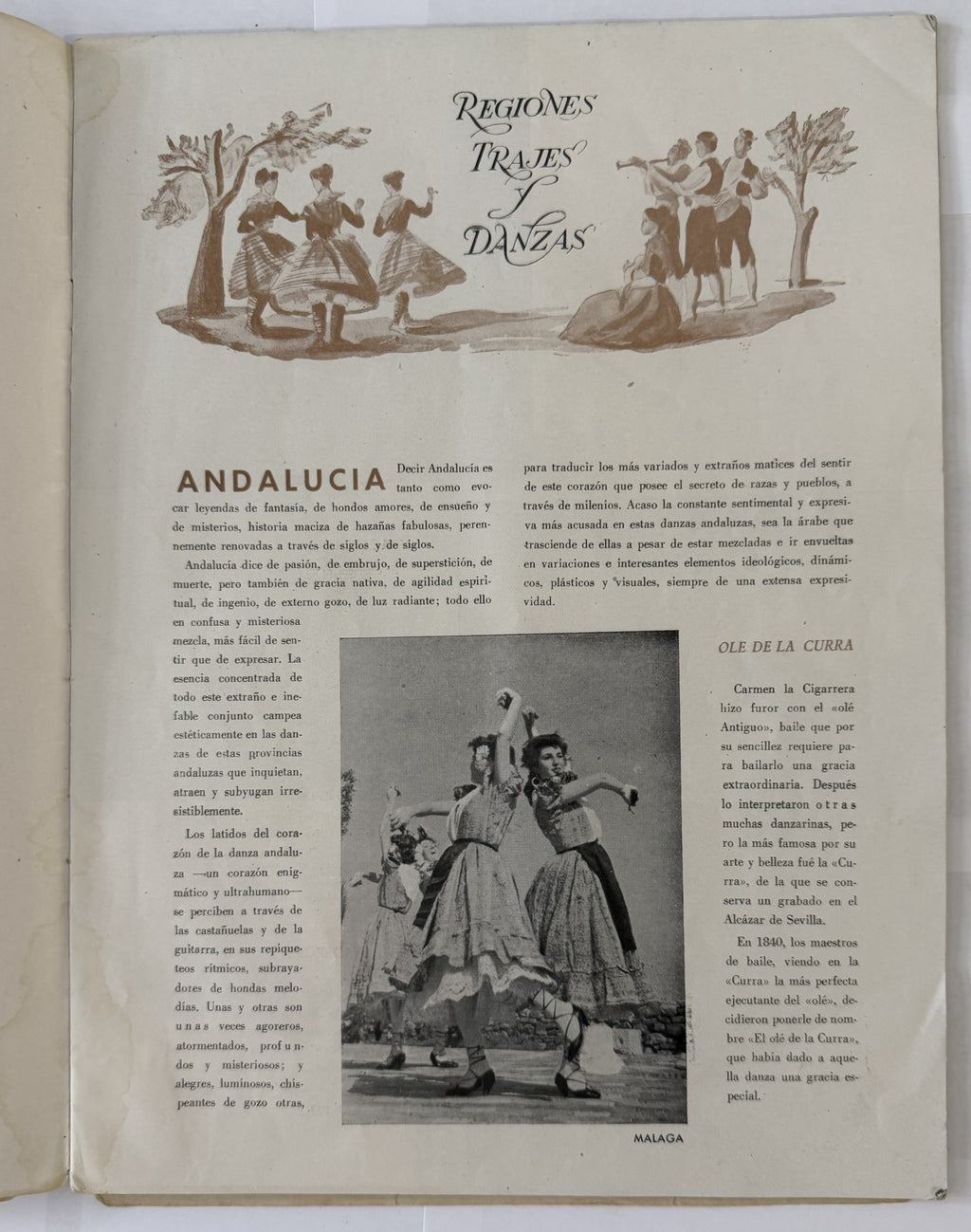 1953 Canciones y Danzas de España – Spanish Folklore Program with Vintage Cuban Bacardi & Hatuey Ads