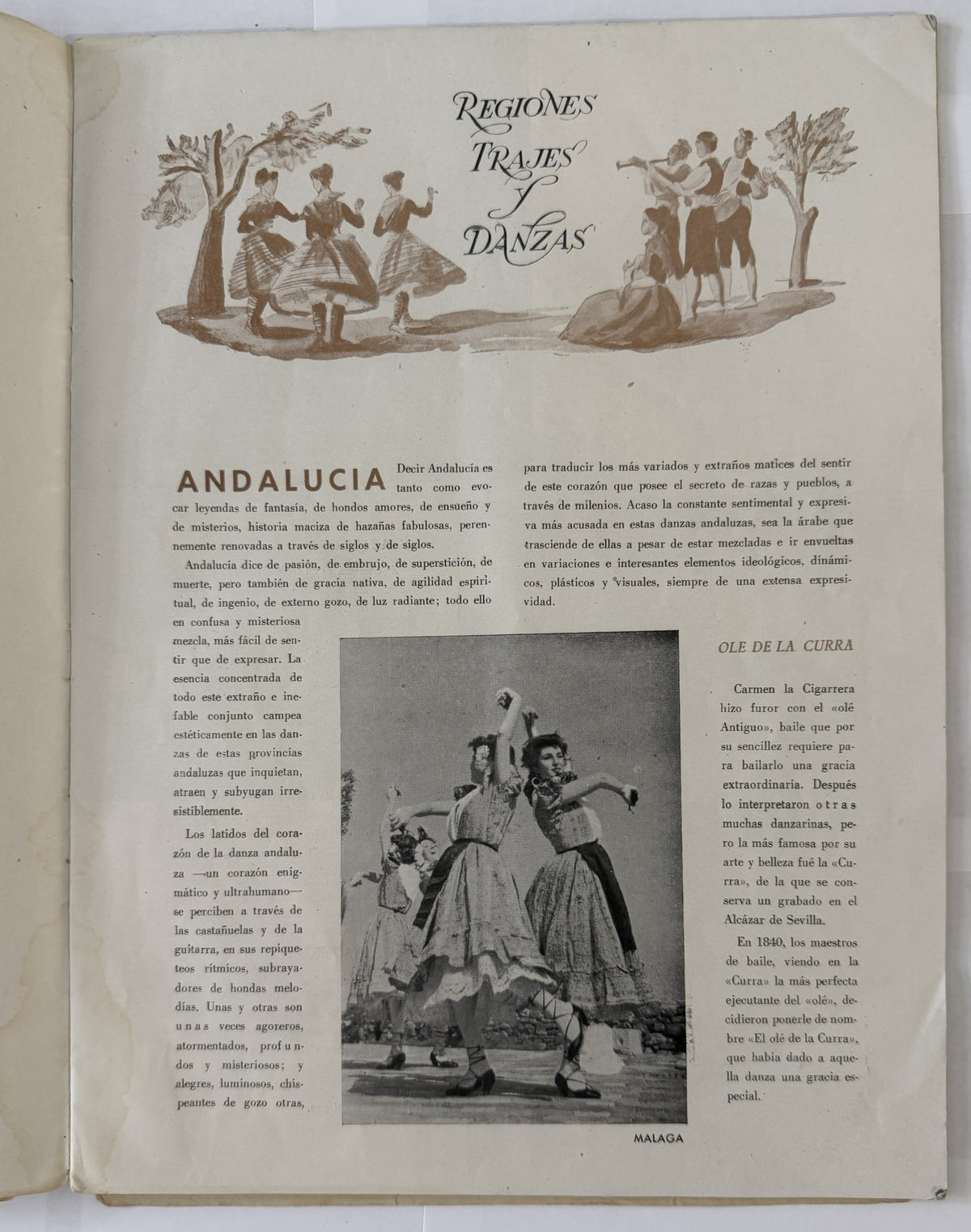 1953 Canciones y Danzas de España – Spanish Folklore Program with Vintage Cuban Bacardi & Hatuey Ads