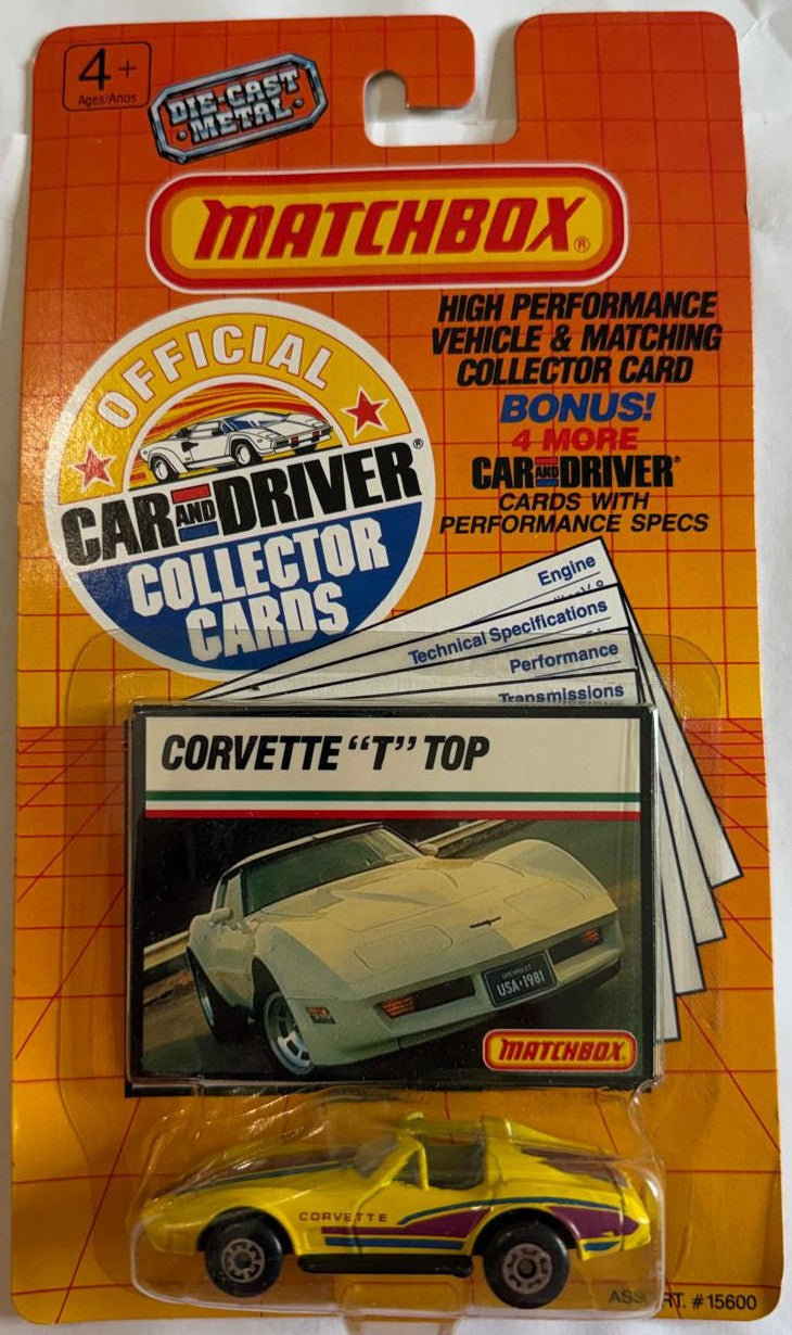 1989 Matchbox Car & Driver Collector Cards Series I – 10 Sealed Diecast Cars – Ferrari Porsche Lamborghini