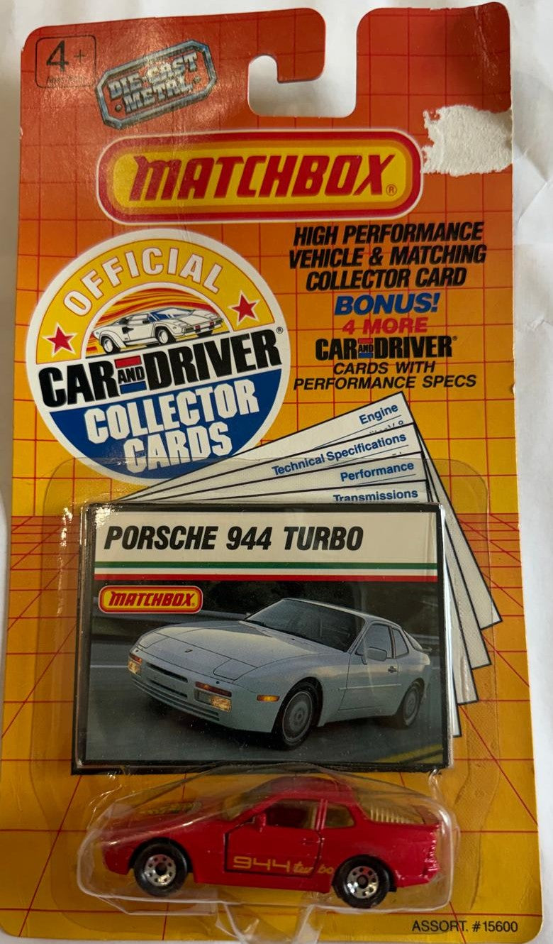 Tarjetas de colección 1989 Matchbox Car & Driver Serie I – 10 autos de metal sellados – Ferrari Porsche Lamborghini