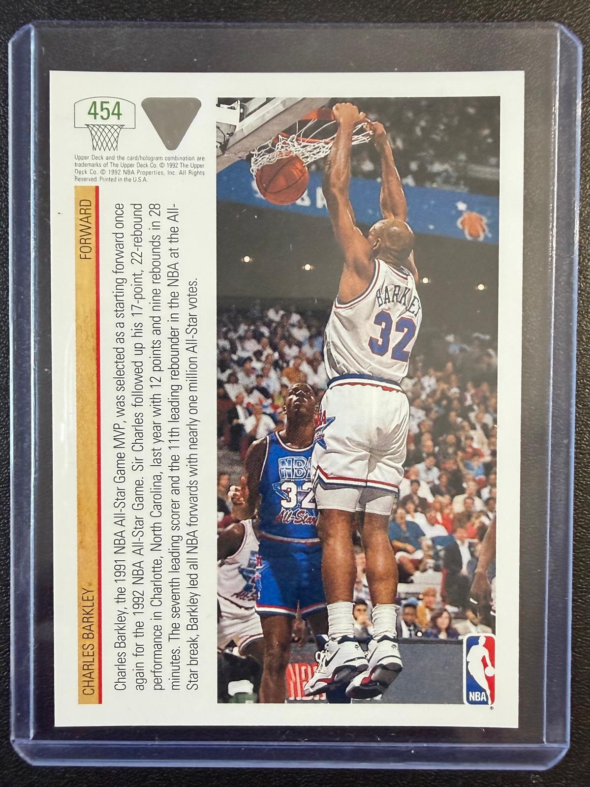 1991-92 Upper Deck #454 Charles Barkley – All-Star del Este