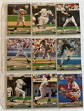 1992 Fleer Ultra Baseball #37–45 – 9-Card Consecutive Set – Frank Thomas & Tim Raines
