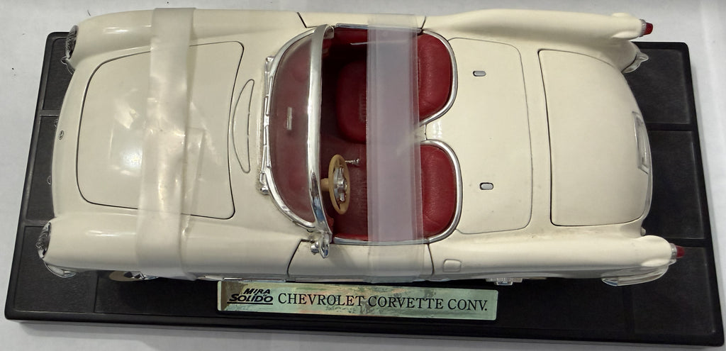 Mira by Solido 1953 Chevrolet Corvette Convertible Modelo Diecast 1:18 con Base de Exhibición